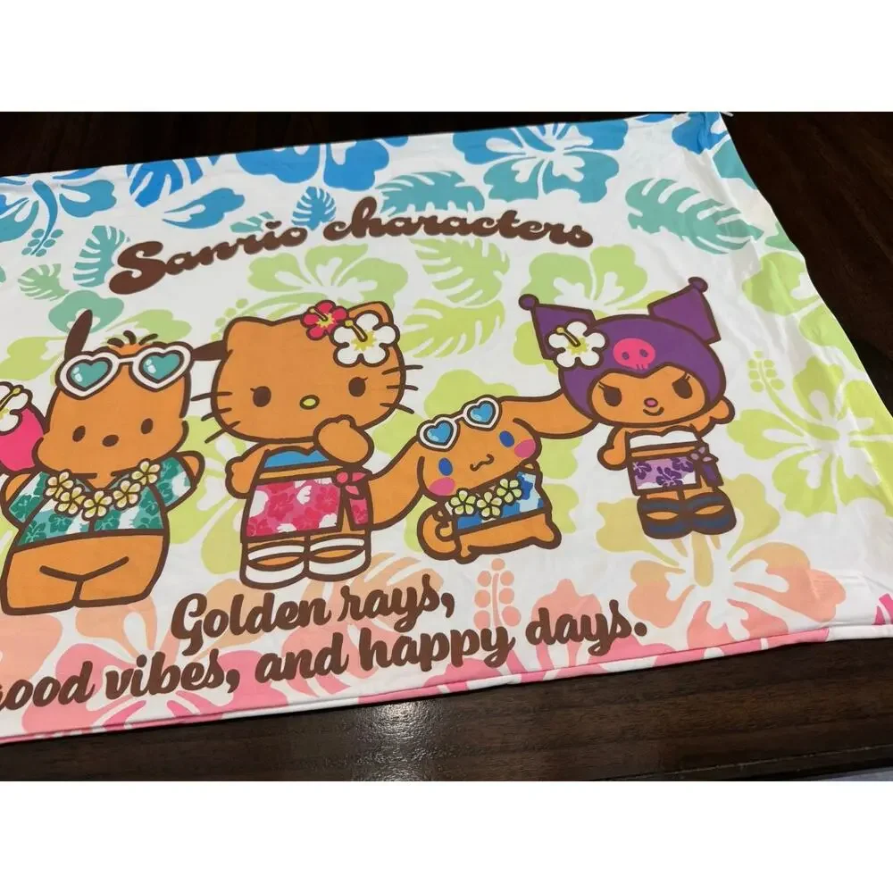 Cooling pillowcase Sanrio Hello Kitty and friends Hawaii zipper colorful stretch
